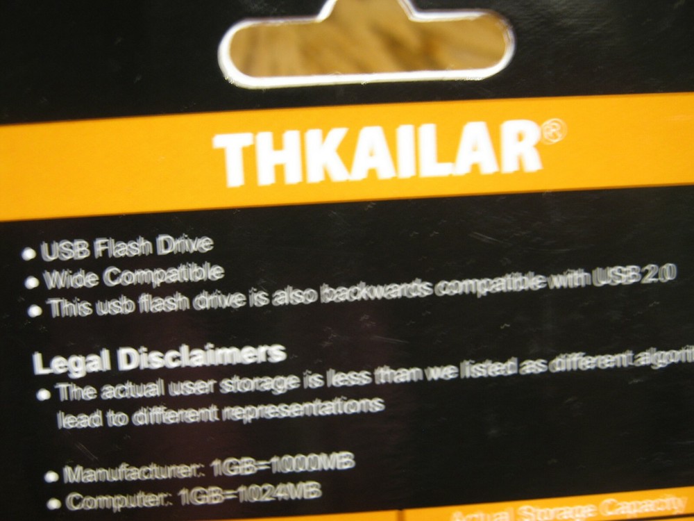 THKAILAR USB Flash Drive 128GB Blue New & Sealed