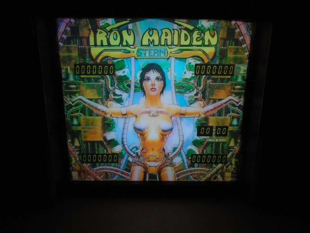Stern Iron Maiden Pinball Head LED Display light box