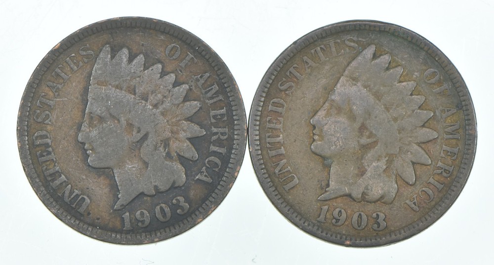 1903 Indian Head Cent AC Average Circ