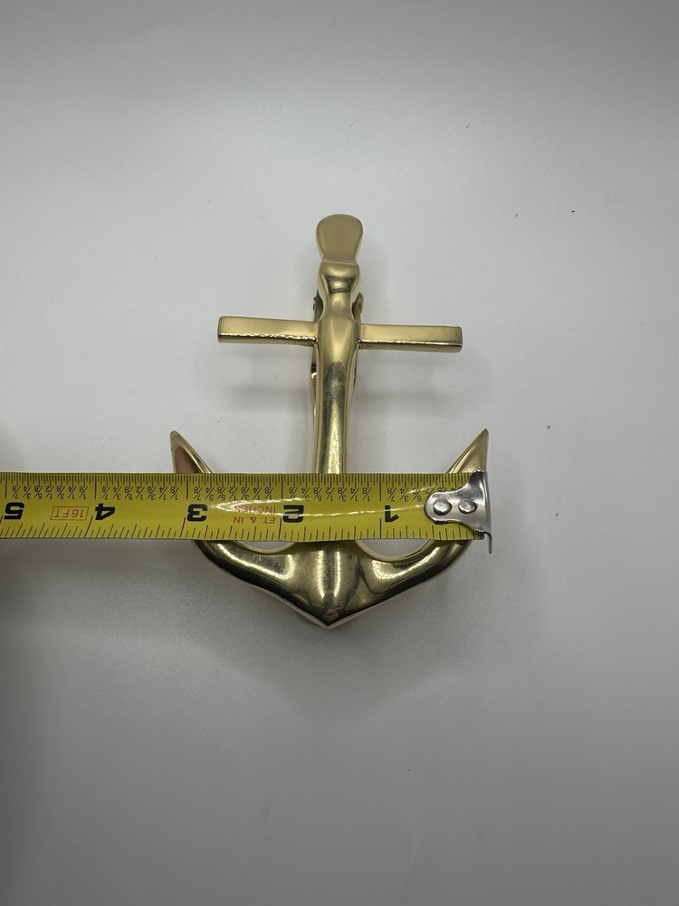 Solid Brass Ships Anchor Door Knocker Nautical Coastal
