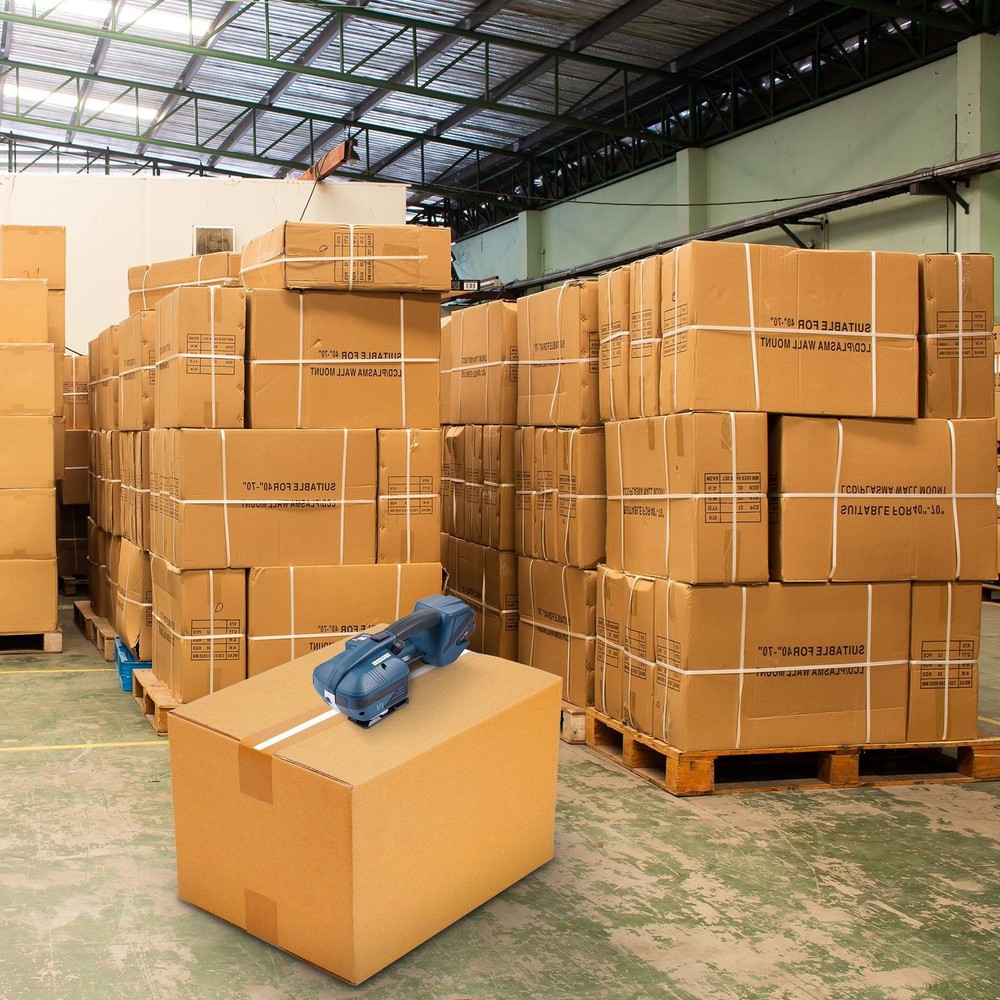 Automatic Electric Strapping Machine Tool for PP/PET 0.52"-0.63" Straps