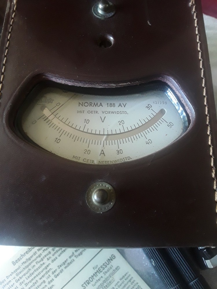 Vintage Strommessung Bakelite Universal Measuring Instrument volt amp meter ☆☆☆☆