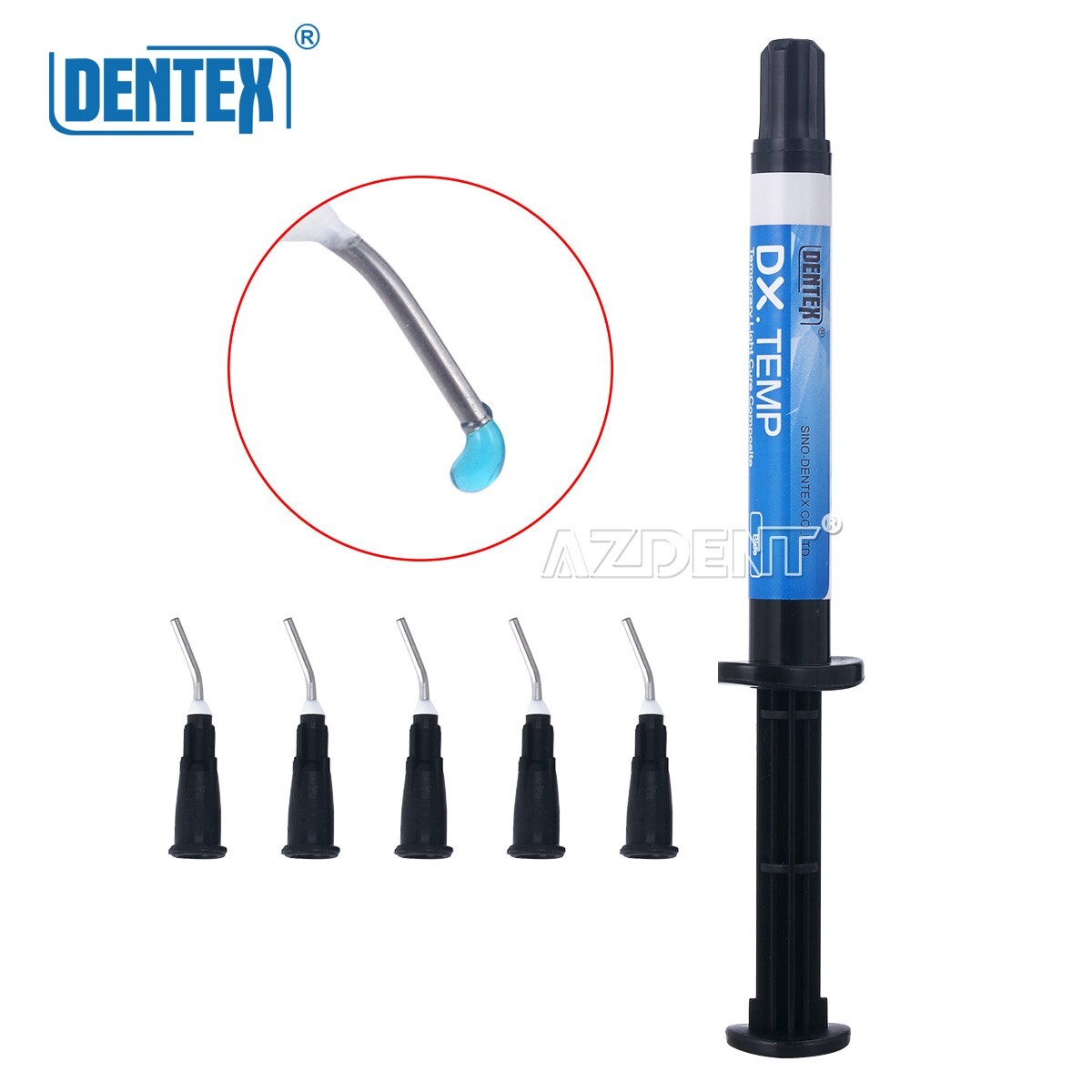 Resina compuesta fluida de fotopolimerización dental Medium Flow/Blue Temp Resin