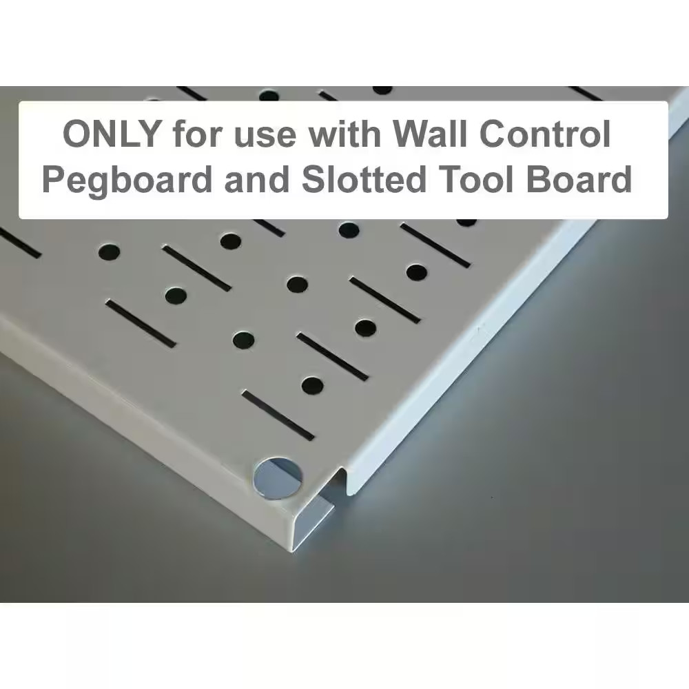 Wall Control Pegboard Utility Hooks Assortment Rust-Resistant 1 in. Tall Slot