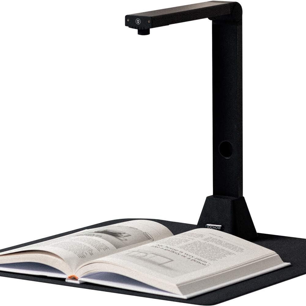 iOChow S5 Document Camera & Book Scanner 22MP capture HD  Portable OCR Flatten