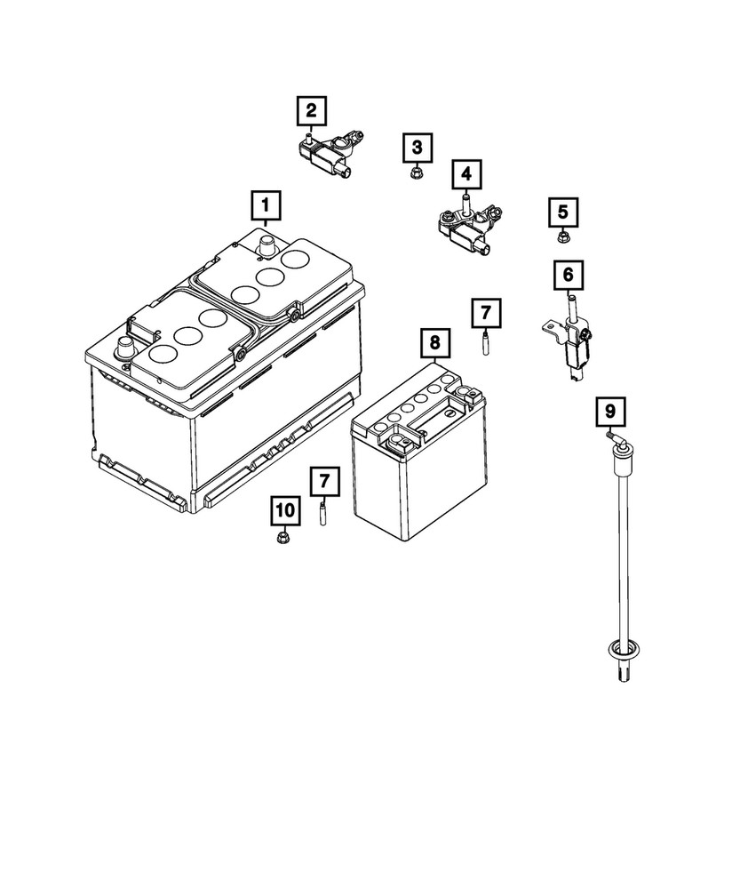Genuine Mopar Battery Sensor 68613208AB