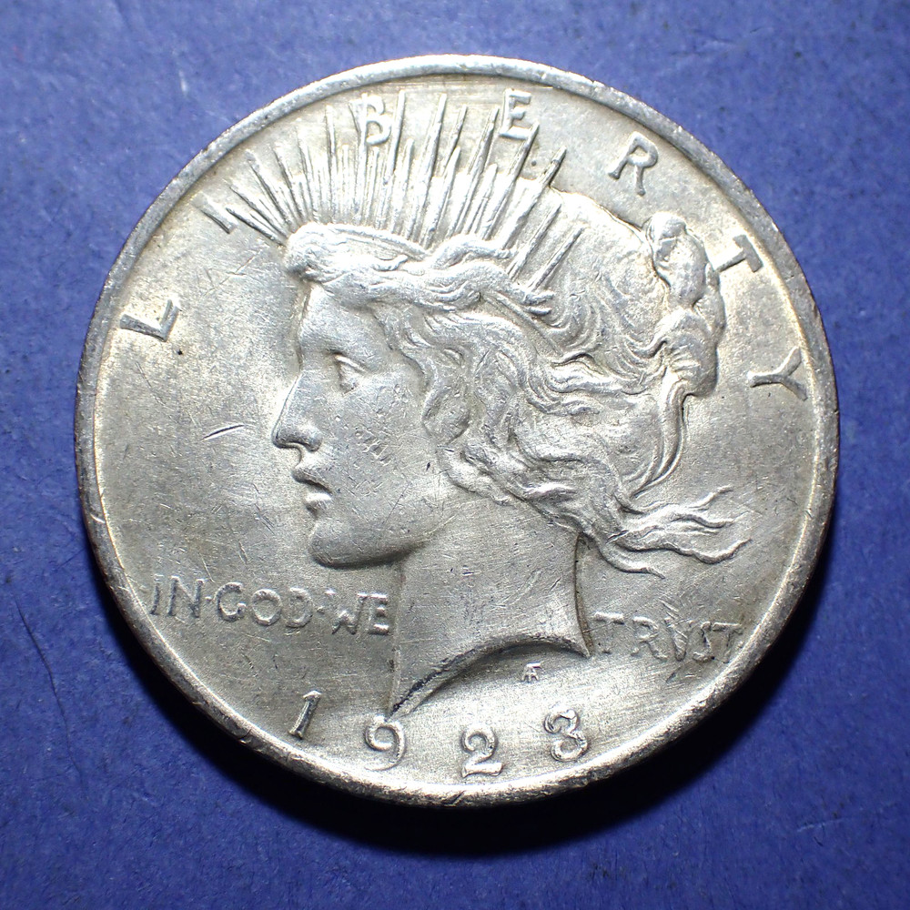 1923 Peace Dollar  XF/AU details