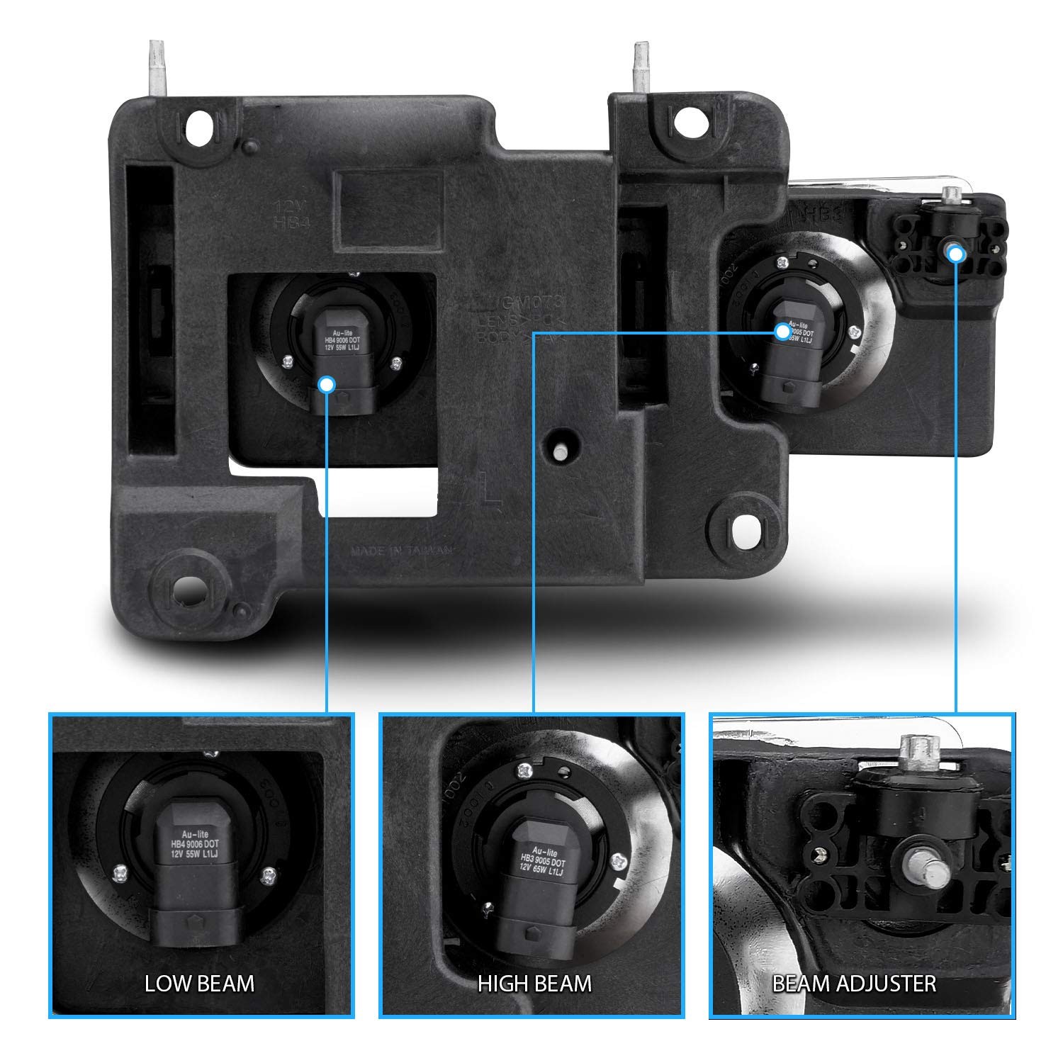 for Chevy GMC C/K Truck Fullsize Blazer Tahoe Suburban SUV Carbon Fiber