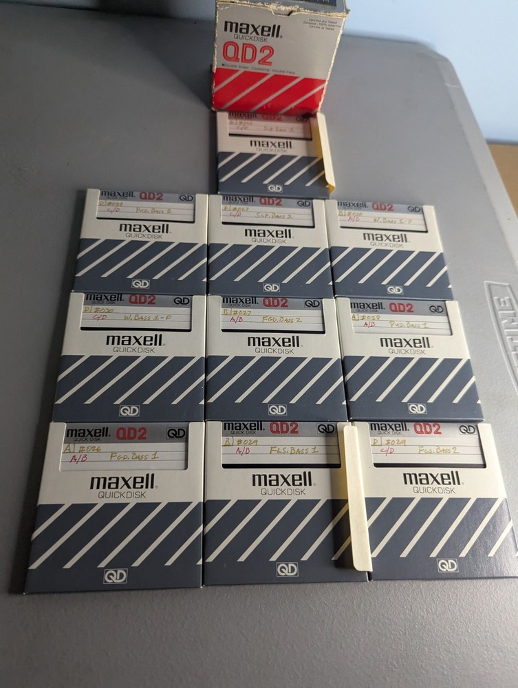 Maxwell Quick disk QD2 Lot Of 10 With Box - Set #2