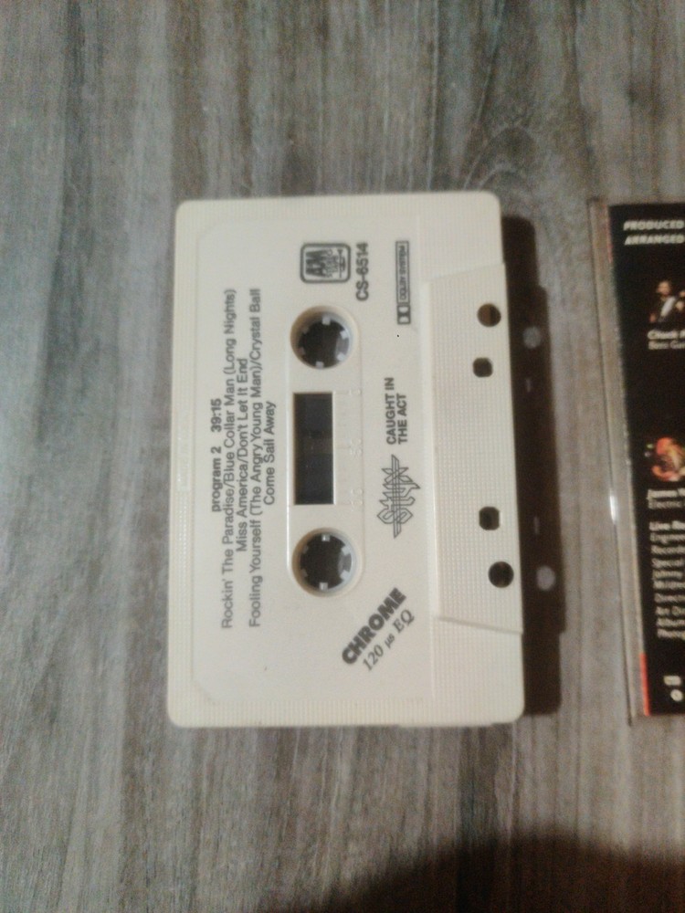 D4 - Caught in the Act by Styx (Cassette,