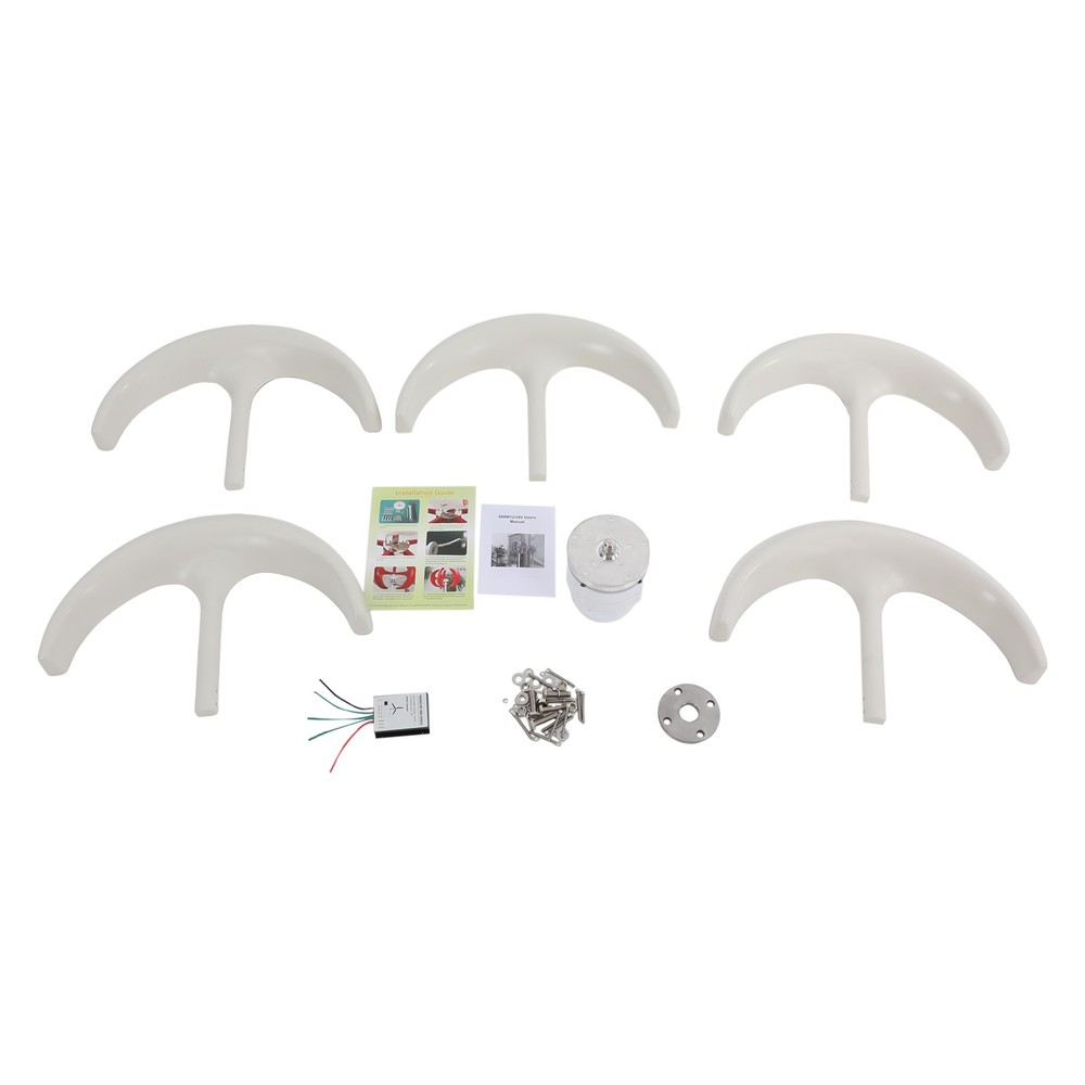 600W 24V Vertical Axis Wind Power Turbine Generator Controller Home Windmill