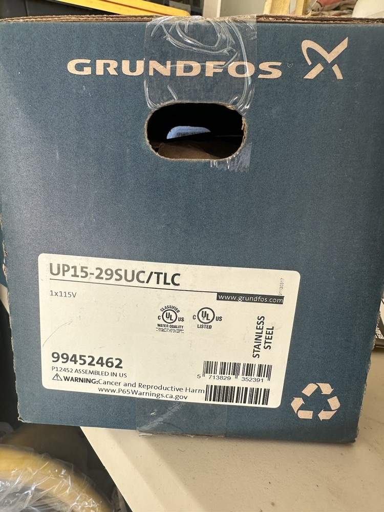 Brand New Grundfos Recirculating Pump