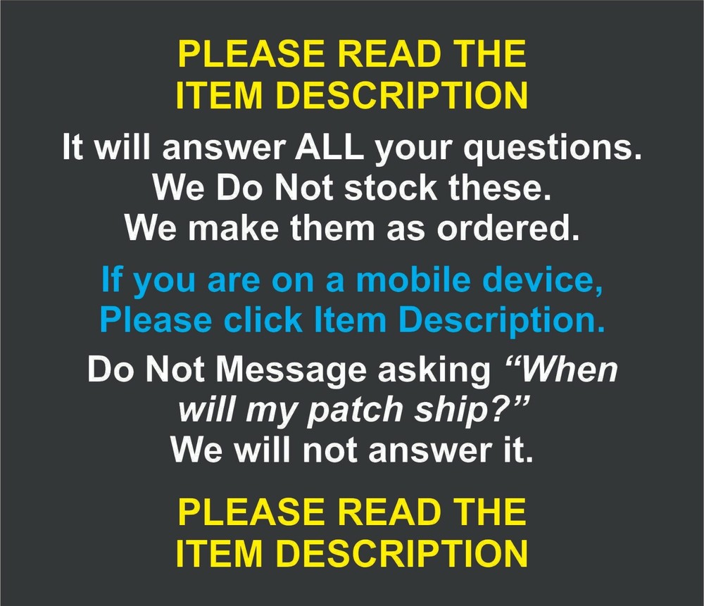 EMBROIDERED SPRINGER SOFTAIL PATCH (Please Read Ad)