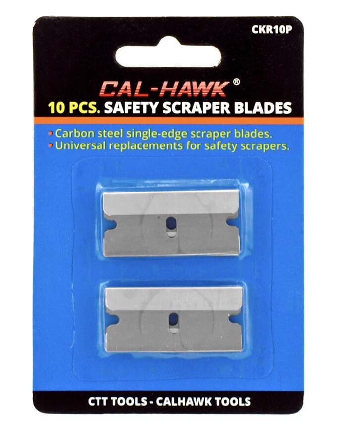 10 Piece Utility Single Edge Safety Scraper Razor Blade