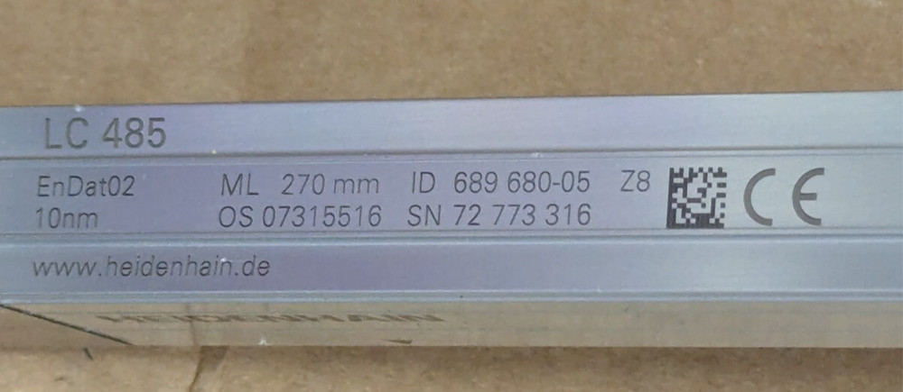 Heidenhain LC 485 689680-05 Absolute Sealed Linear Encoder System 1097316-01