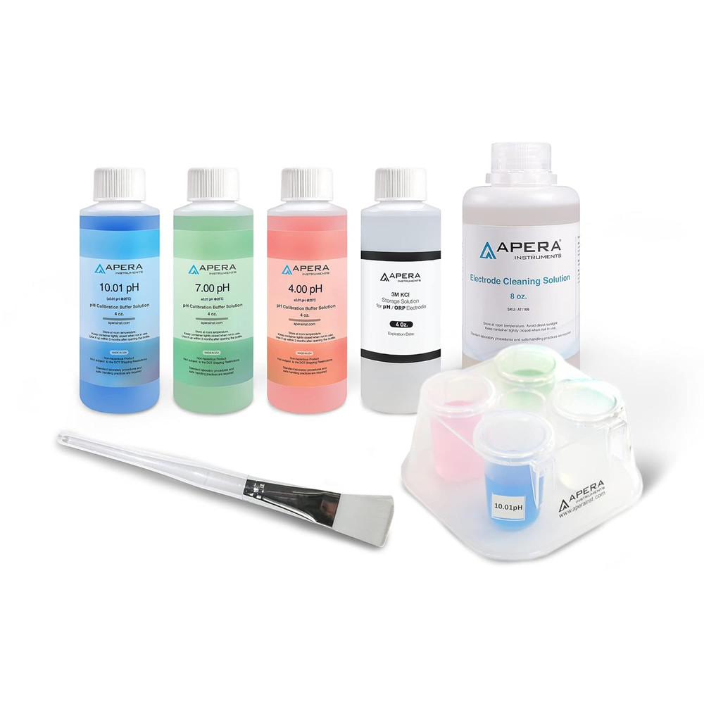 Apera Instruments Ph Probe Electrode Sensor Care Maintenance Kit, Including Ph 4