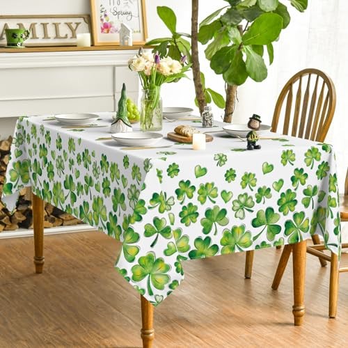 St. Patrick's Day Rectangular Tablecloth 60×120 60" x 120" (Rectangular) Green