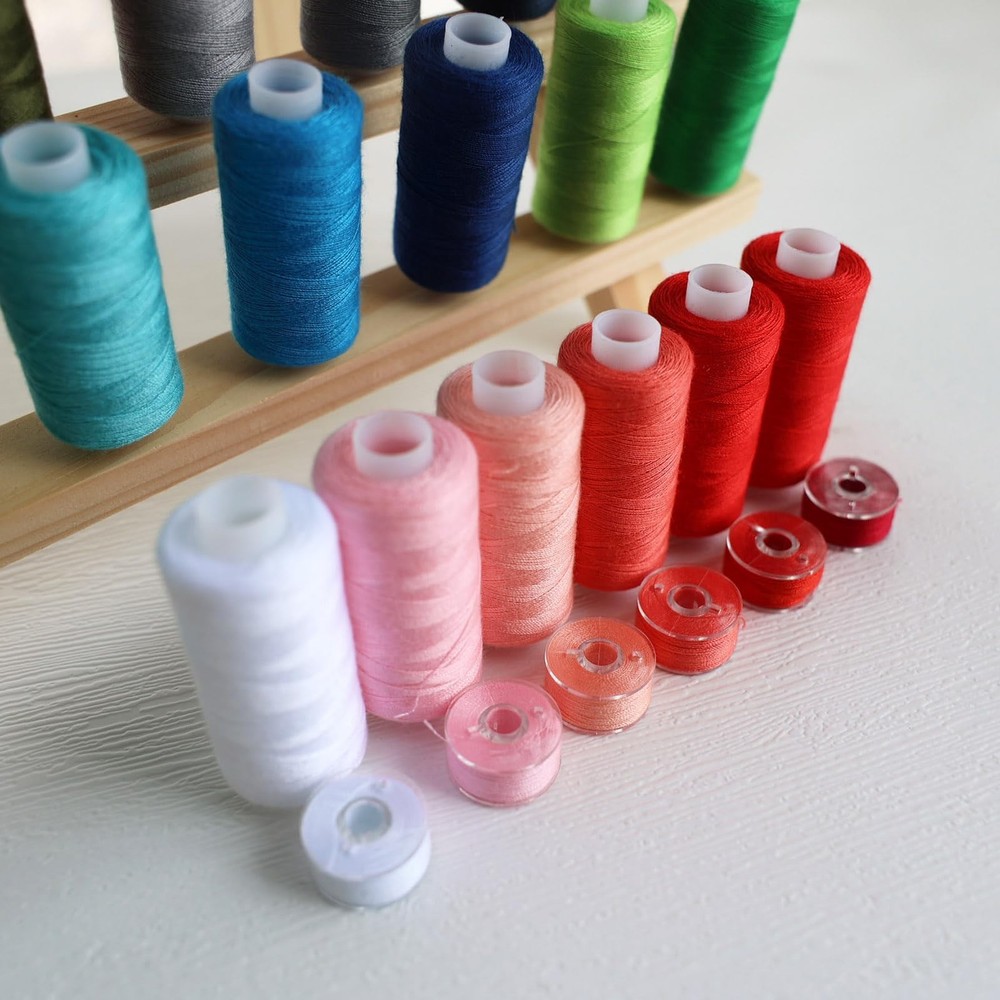Sewing Thread Assortment, 36 Color Thread for Sewing Machine, Polyester 72 Pc