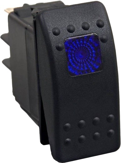 Open Trail Lighted Rocker Switch Blue