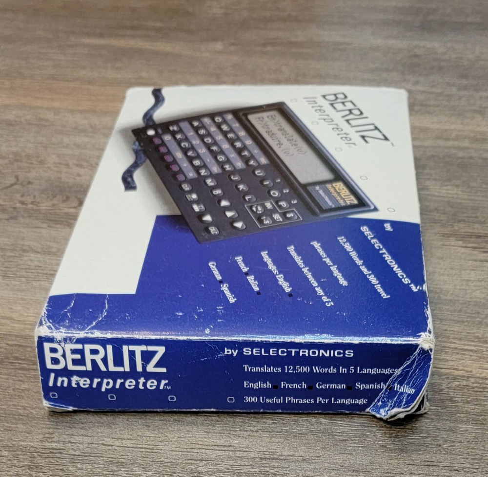 Berlitz Interpreter by Selectronics TR500 Five Language Translator Untested