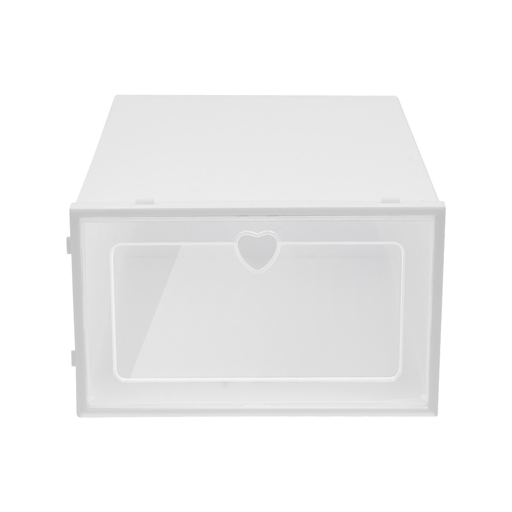 20pcs Stackable Shoe Storage Box Durable Plastic Sneaker Display Case Organizer