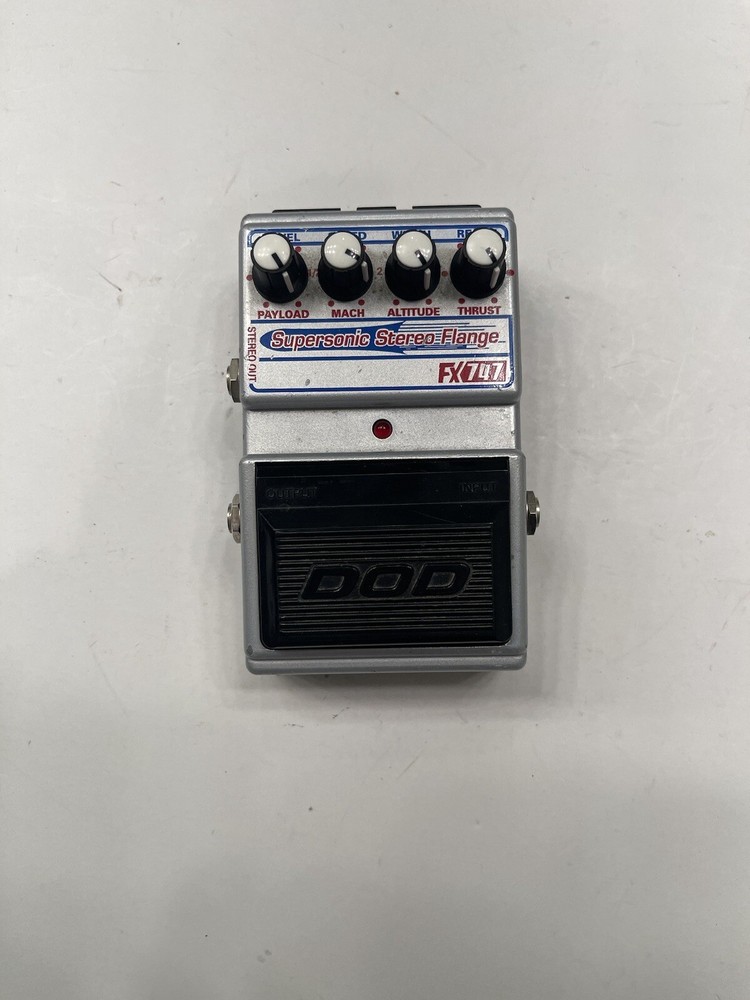 DOD Digitech FX747 Supersonic Stereo Flange Analog Flanger Guitar Effect Pedal
