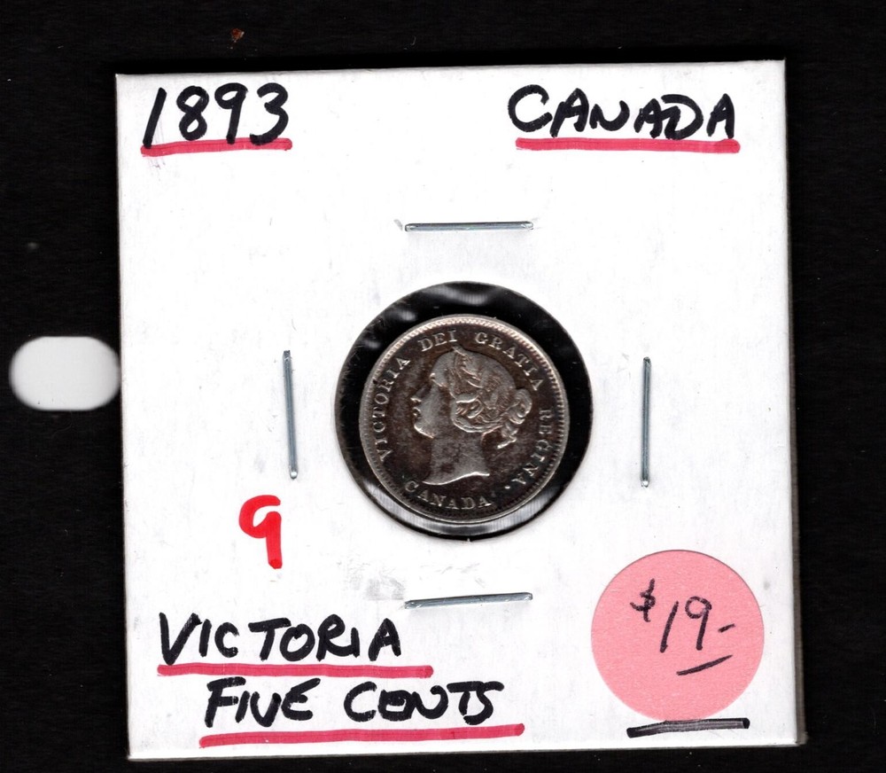 1893- Canada- Victoria Five Cents