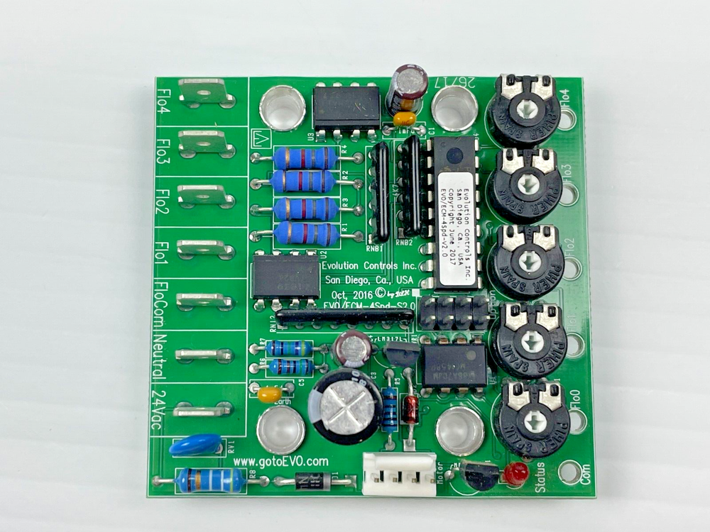Evolution Controls EVO/ECM-4Spd-S2.0 Motor Control Board, 4-Speed, V2.0