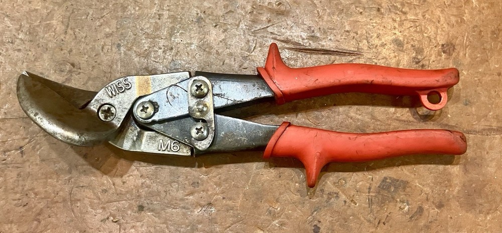 Wiss M6 Offset Left Aviation Snips • Made USA