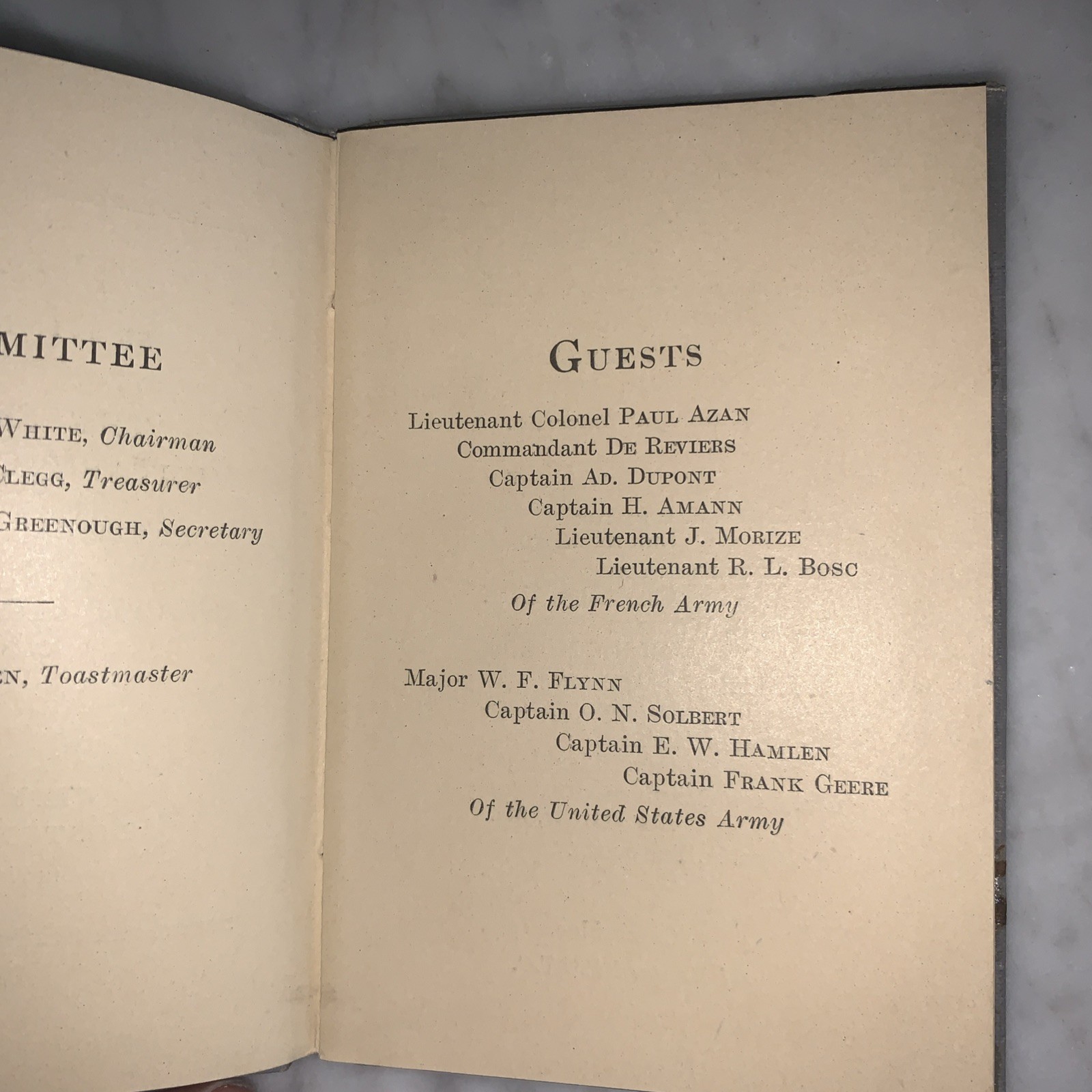 Battalion Officers Dinner Program 28th Infantry Division Pennsylvania