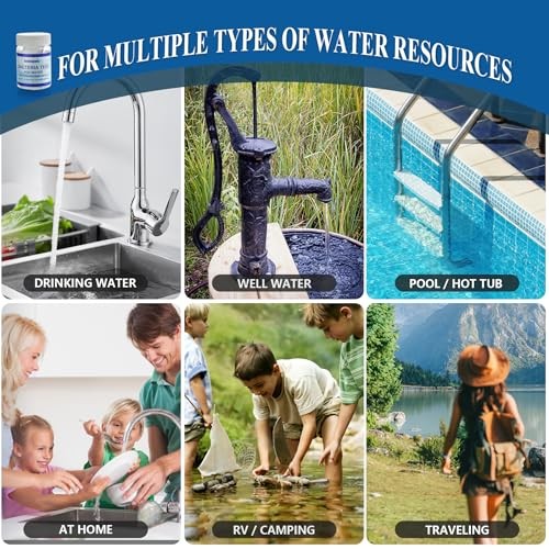 Drinking Water Bacteria Test Kit: Detecting Coliform E coli Bacteria - 4 Tests