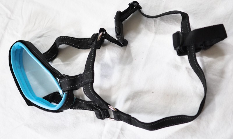 dog muzzle for barking, biting & chewing adj. loop soft padding XL 13-17" snout