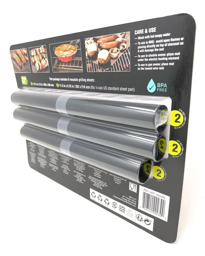 MIU 6 Pack BBQ Grill Mats
