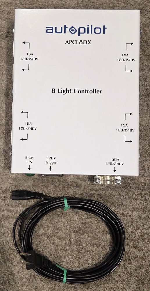 Autopilot 8000w High Power HID Controller 8 Outlet Light Controller 120/240v