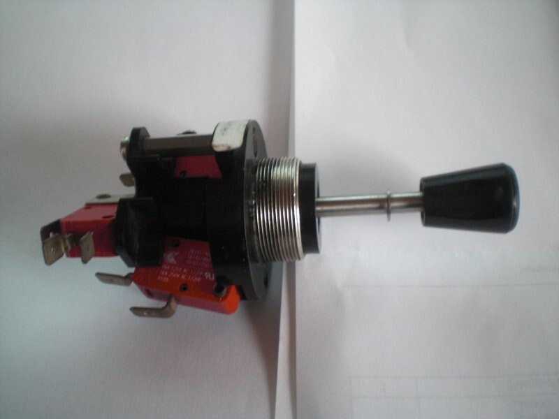 Joystick control switch single lever command device 2 + 1 radio x 16A Euchner cross tilt