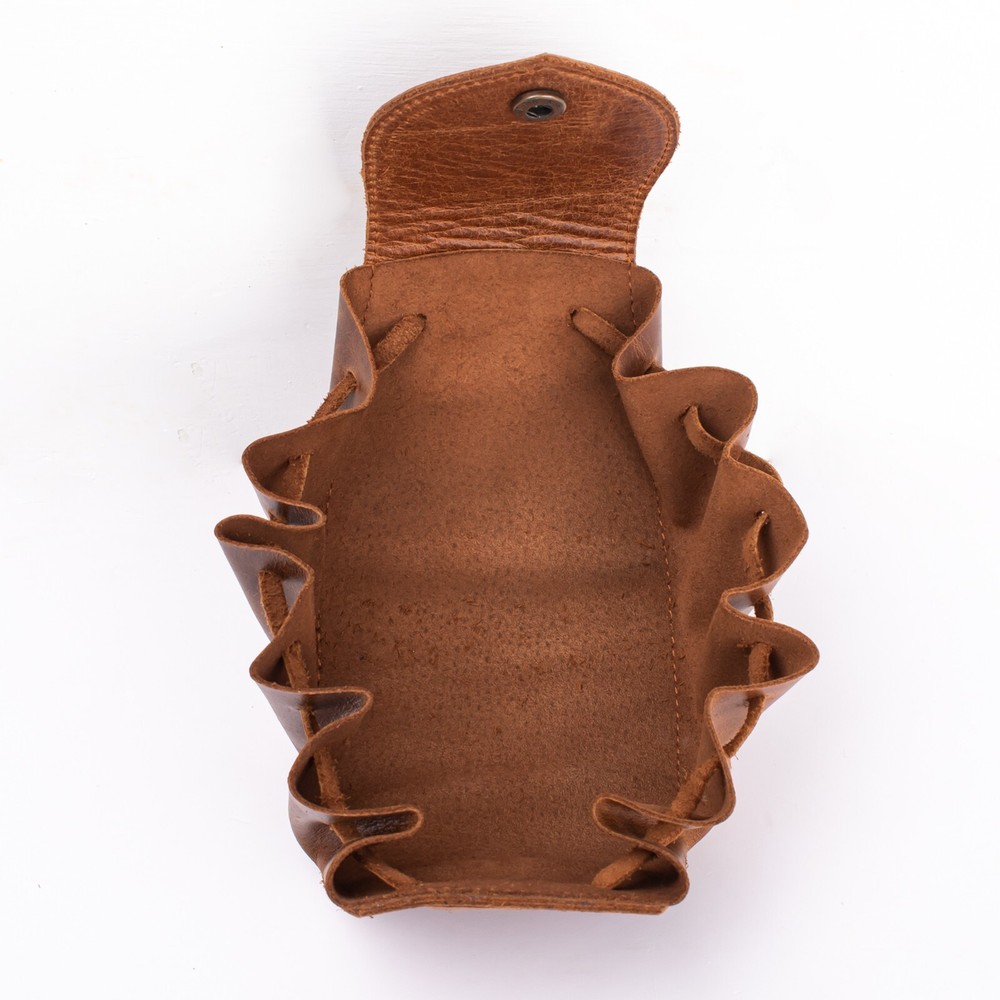 Leather Dice Bag with leather strap, D&D Storage & Gift
