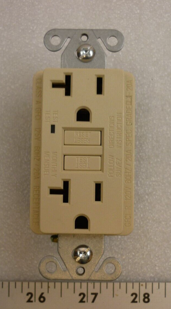 Class A GFCI 125v 60hz 20a Receptacle