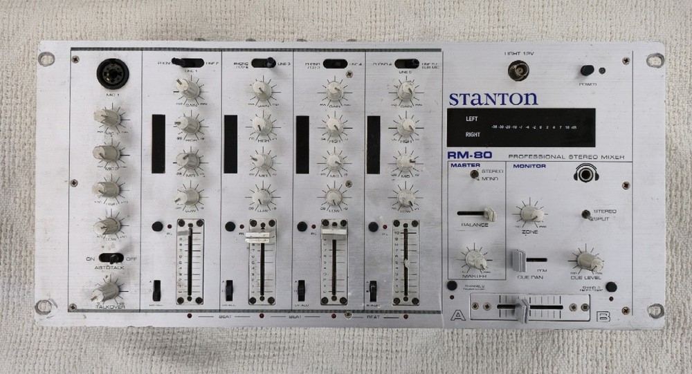 Stanton RM-80 Professional Stereo Mixer Clean Great Shape Untested Nice!