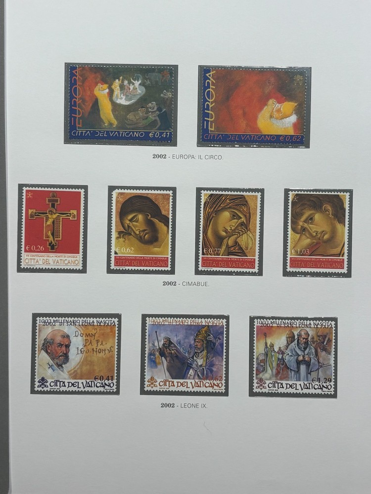 VATICAN 2002 - COMPLETE VINTAGE with sheets, mini sheets and booklets - MNH