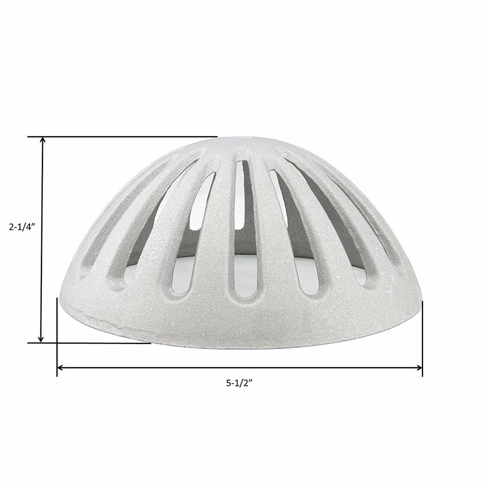 Dome Strainer For Floor Sink Drain | 5-1/2" Diameter