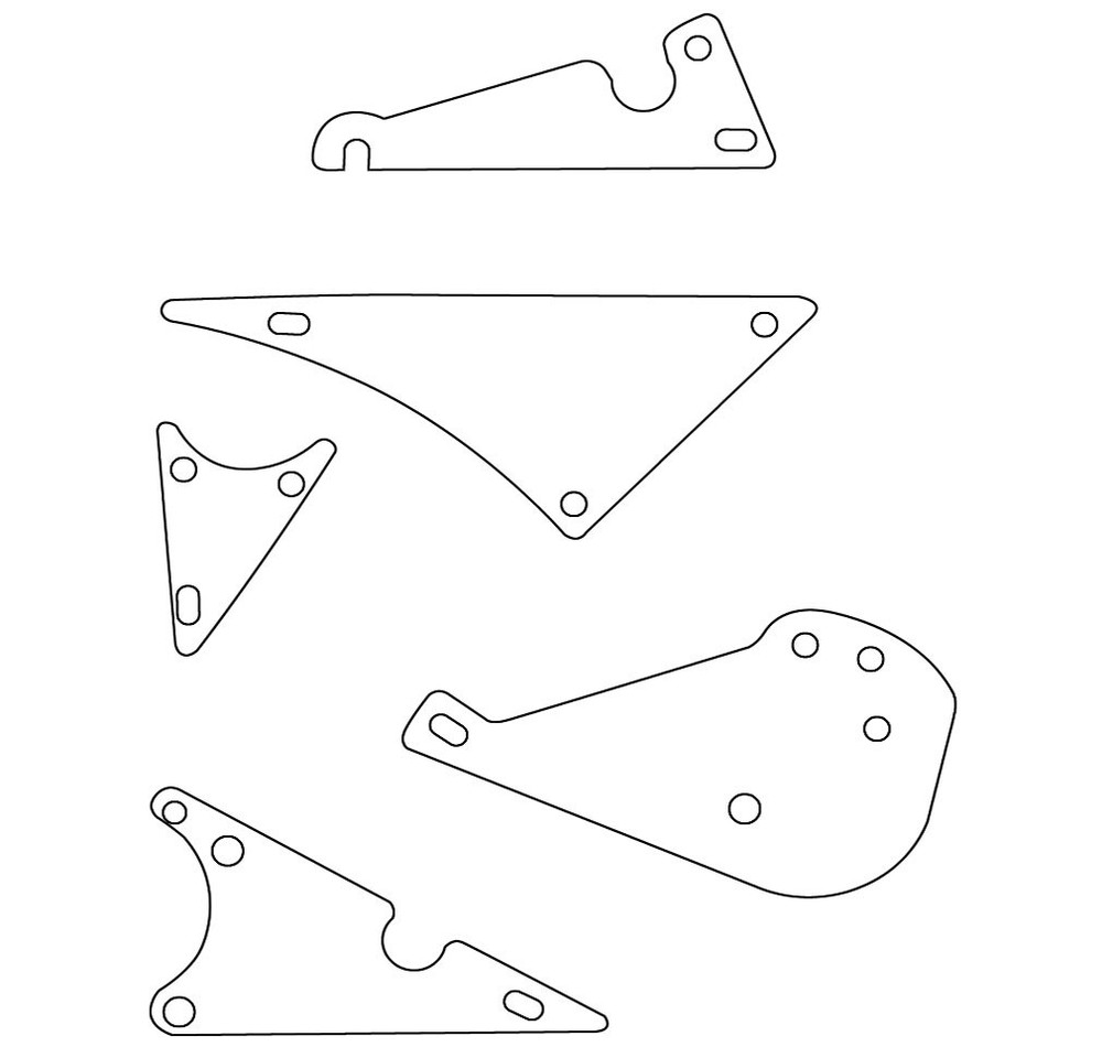 COLORED Plastics for SEGA - Independence Day Pinball Machine