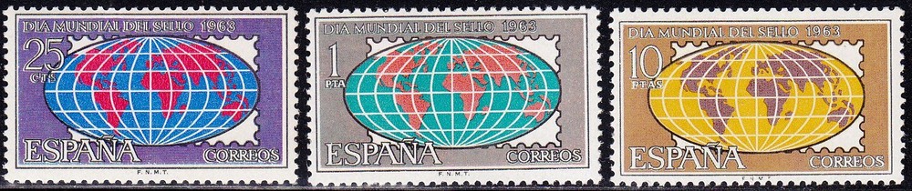 Spain - 1963 (1509-1511) Mint never Hinged - Stamp Day