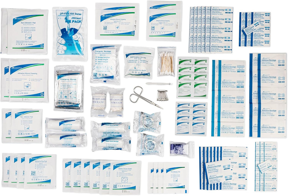 First Aid Kit Refill - 200 Piece - Extra Replacement Supplies for First Aid K...