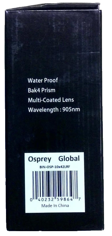 Osprey Global BIN-OSP-10x42LRF Laser Rangefinder Binoculars