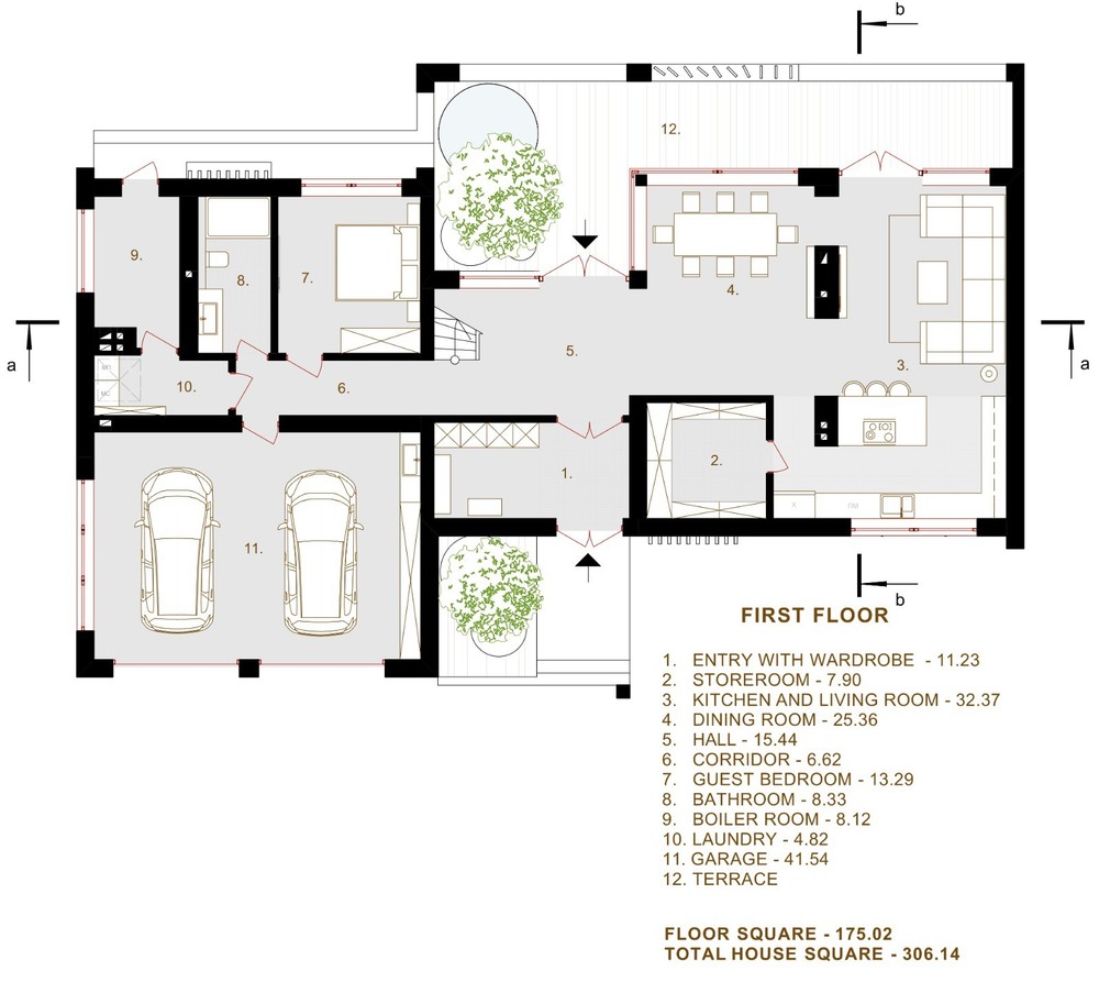 Modern House Plan Building Plans Blueprints 330m 3,550ft