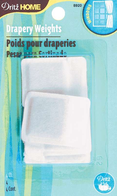Drapery Weights 1" 4/Pkg