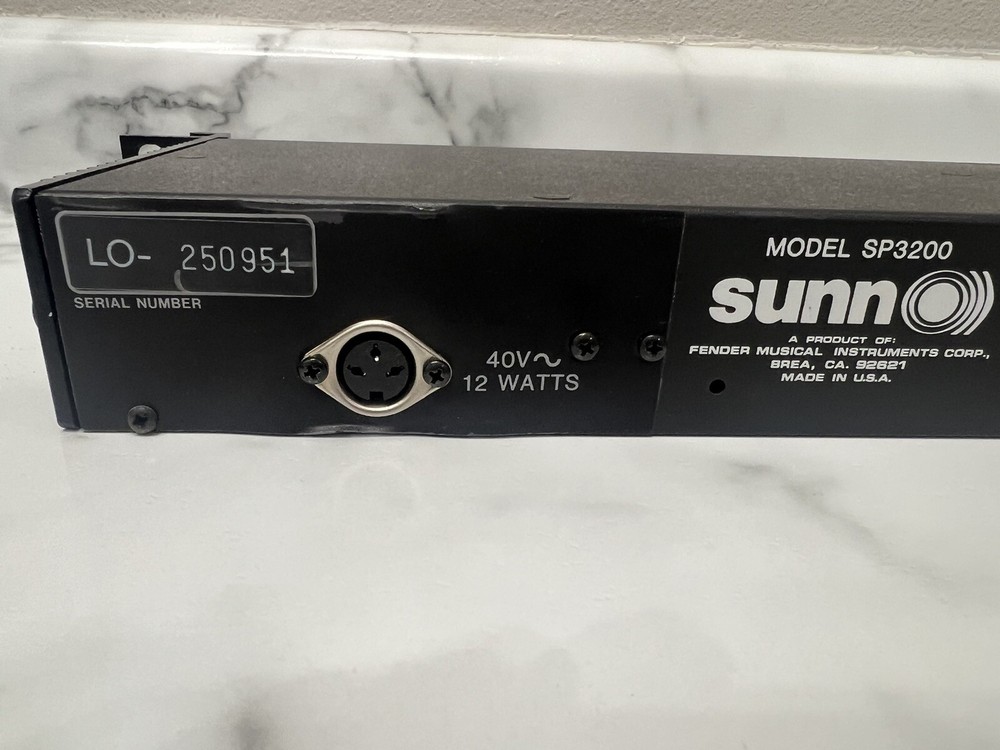 Sunn SP 3200 Graphic Equalizer No Power Cord Untested Vintage