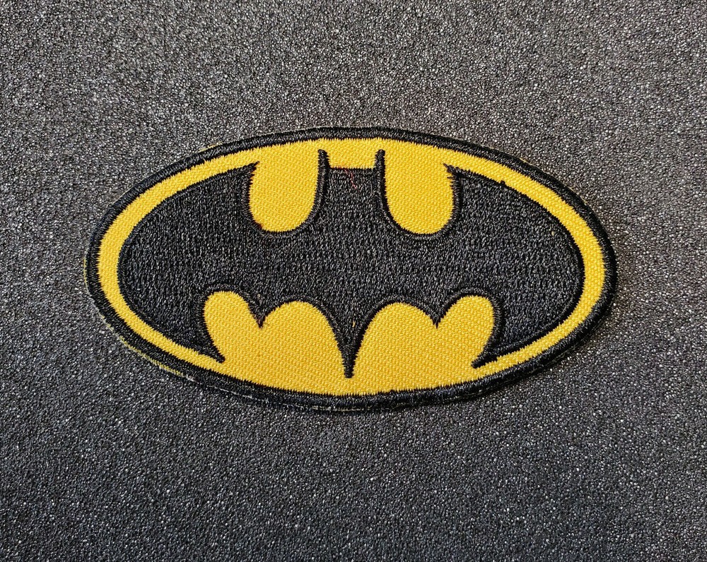 Batman Black & Yellow Logo Patch 3 inches wide