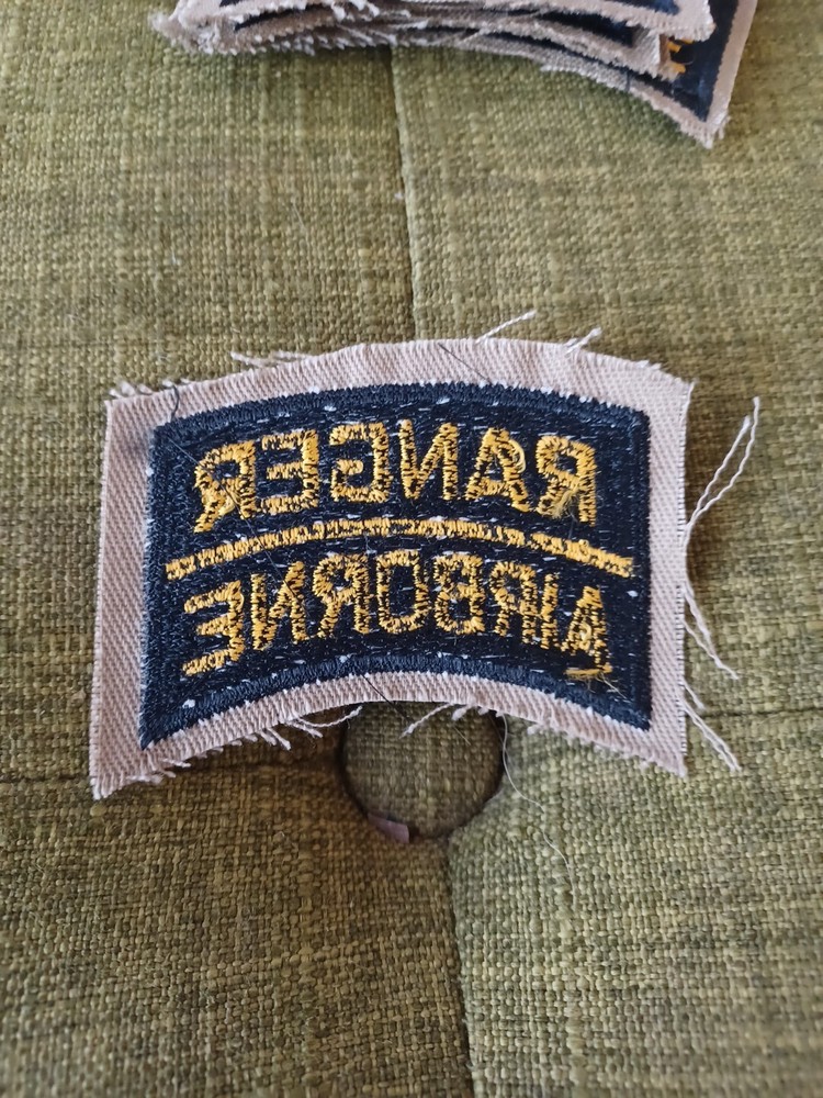 Reproduction US Army Ranger Airborne Tab Shoulder Patch - Cut Edge