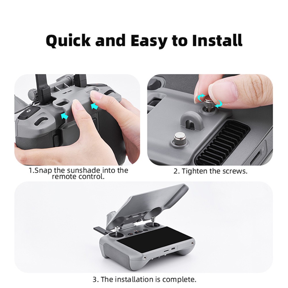 Controller Blackout Sunshade Screen Protective Cover for DJI Air 3/Mini 4 Pro